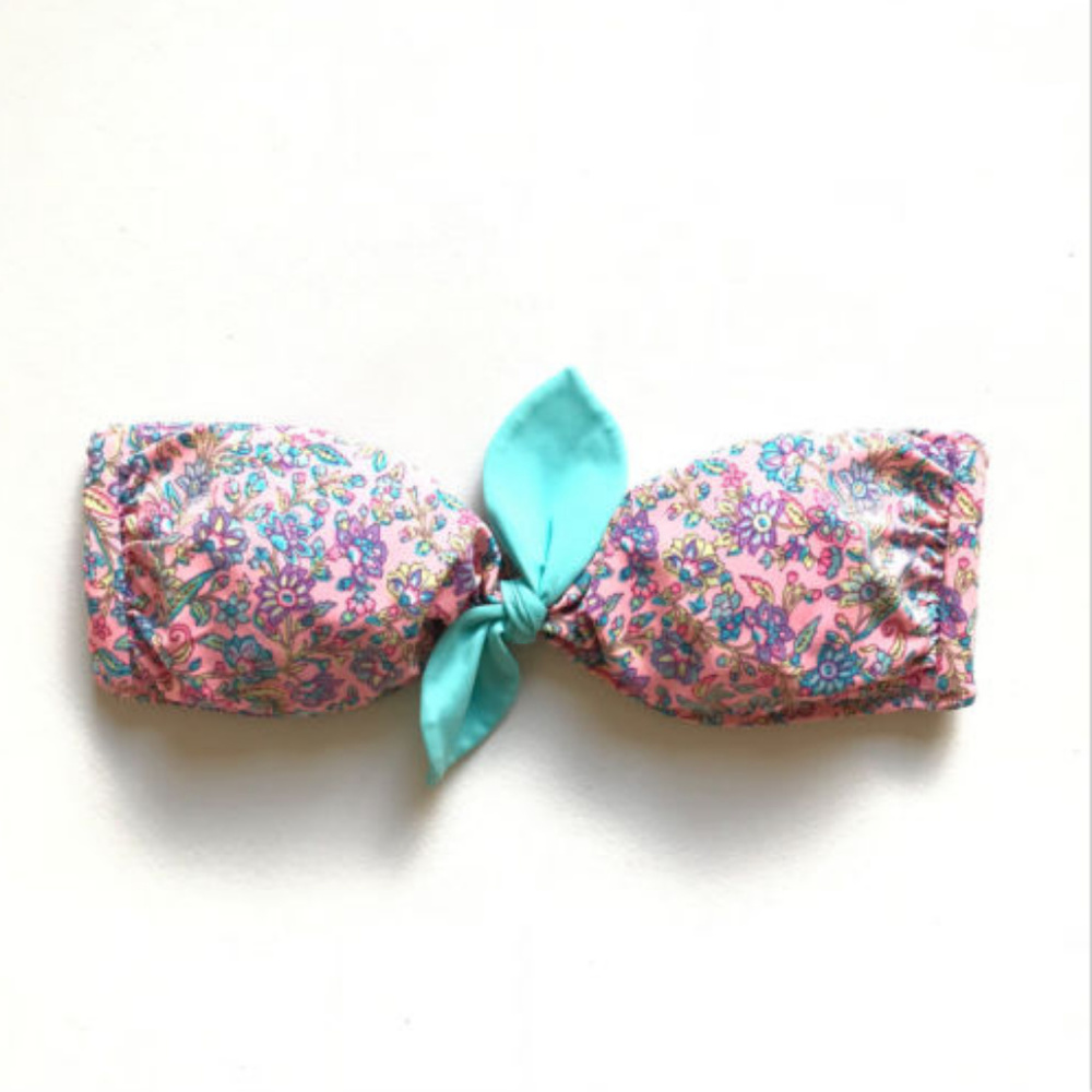 Victoria's Secret Floral Strapless Swimsuit Top